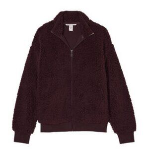 Victoria's Secret Cozy Fleece Full-Zip Mock Neck Jacket